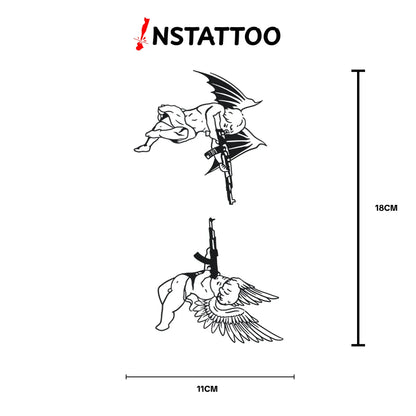Neogrek Couple - Halb-permanentes Tattoo