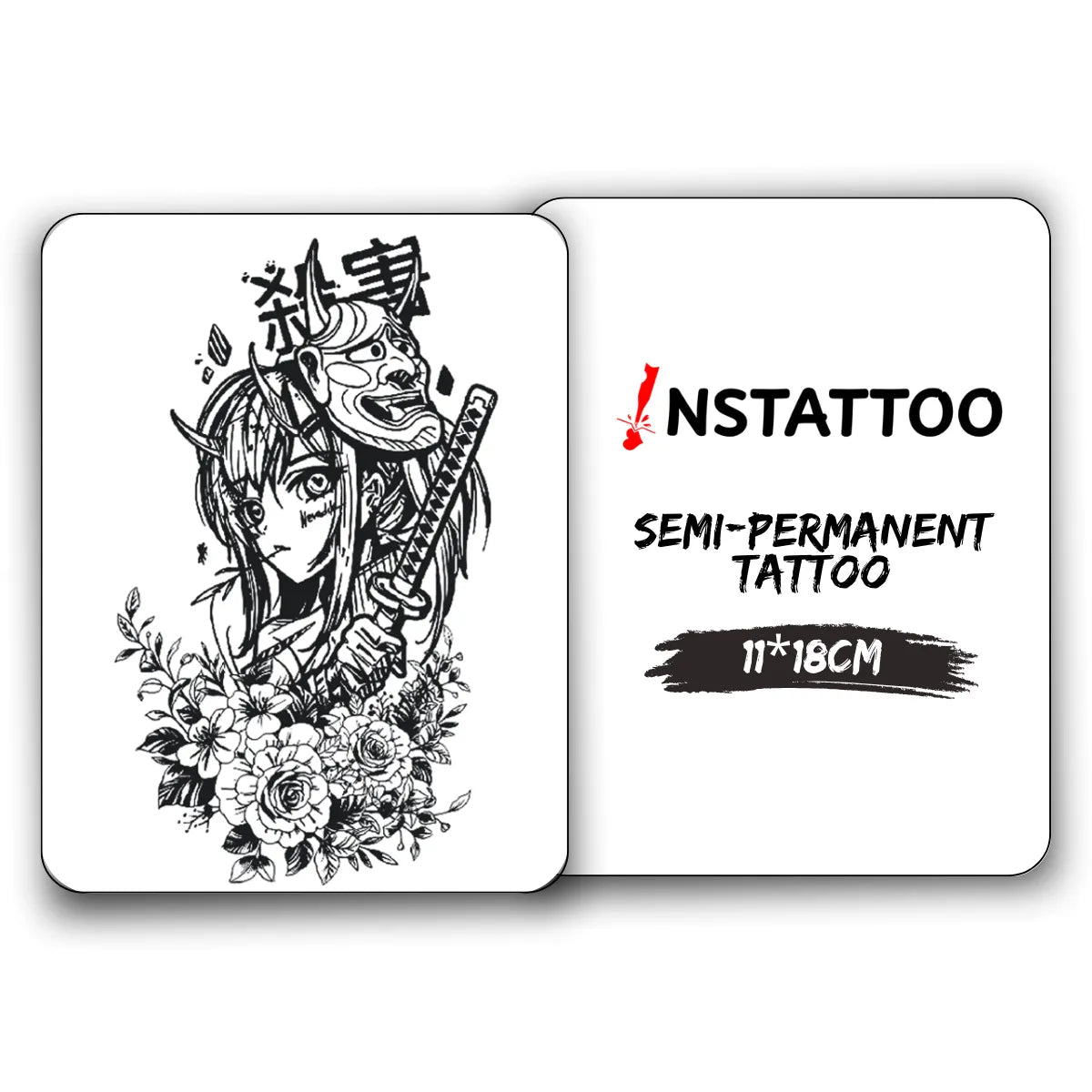 Oni - Halb-permanentes Tattoo