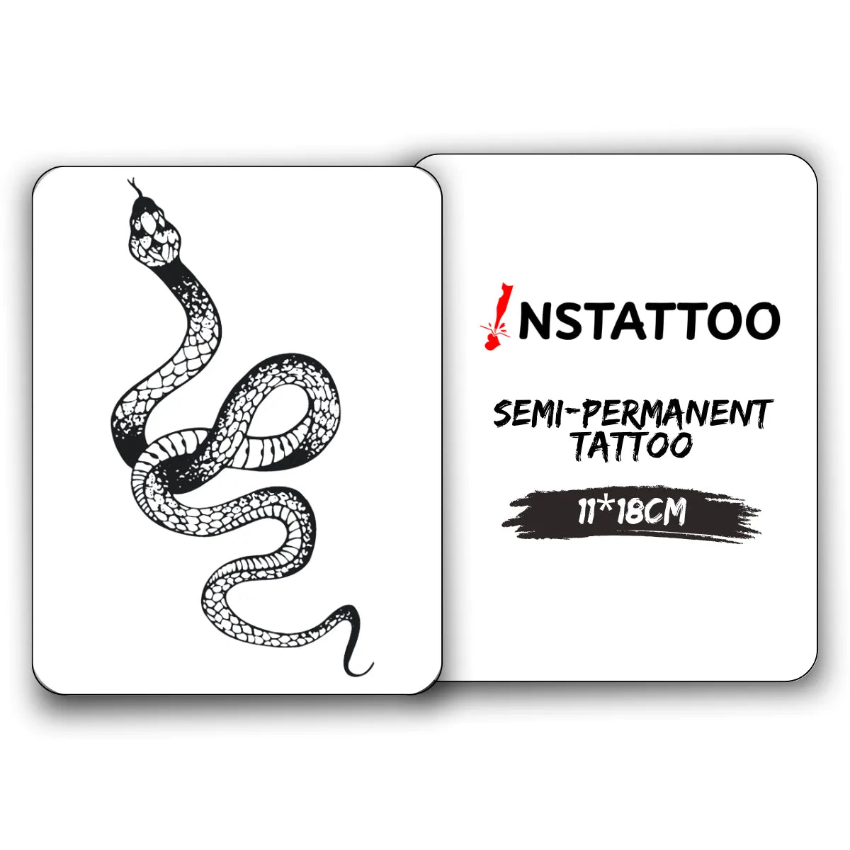 Snake - Halb-permanentes Tattoo
