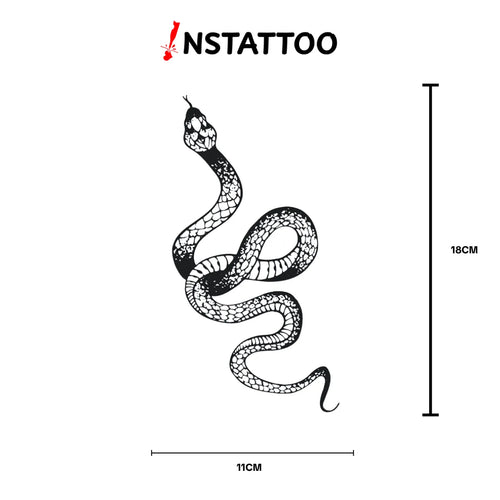 Snake - Halb-permanentes Tattoo