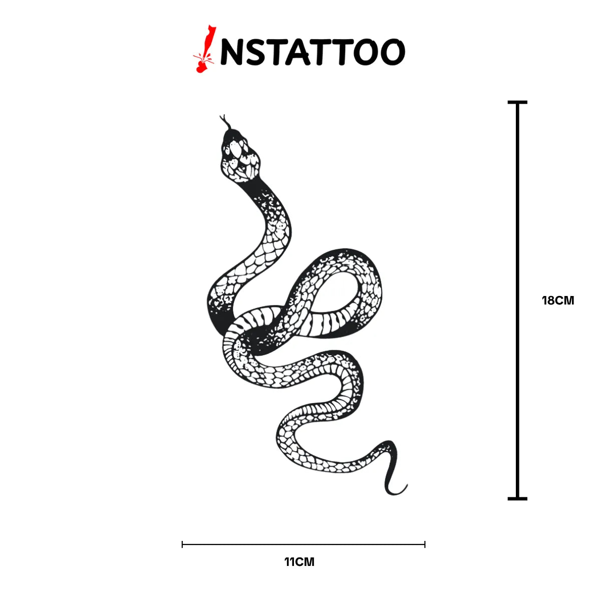 Snake - Halb-permanentes Tattoo