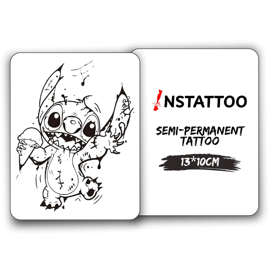 Stitch - Halb-permanentes Tattoo