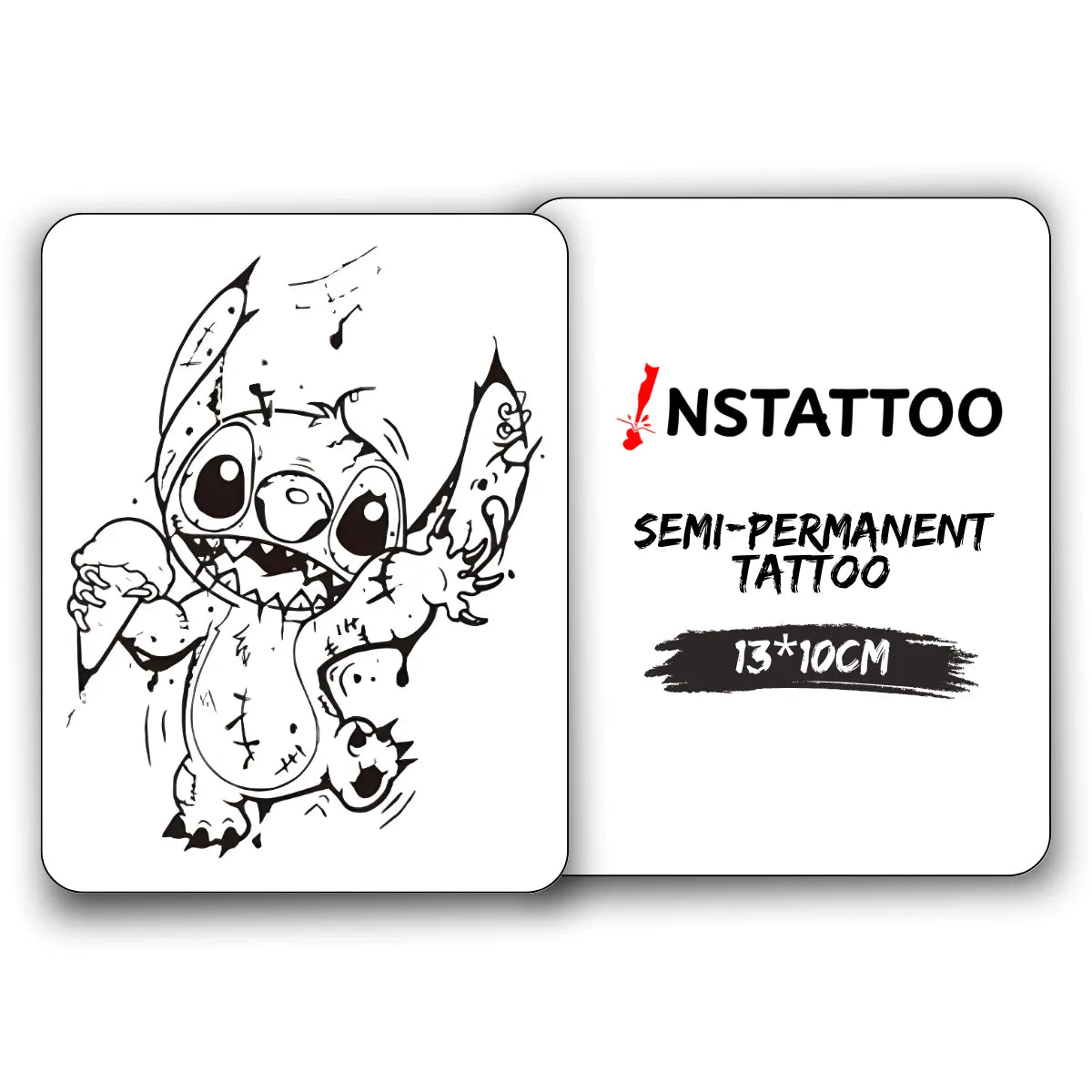 Stitch - Halb-permanentes Tattoo