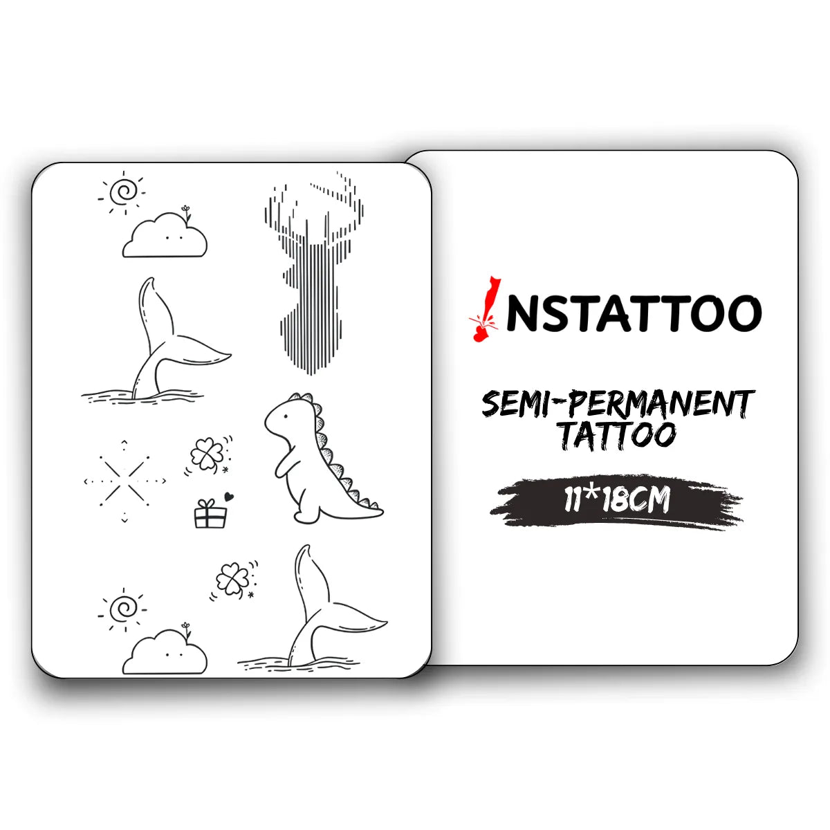 (9 Tattoo) Sweet Package 2 - Halb-permanentes Tattoo