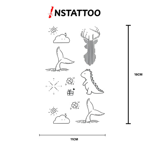 (9 Tattoo) Sweet Package 2 - Halb-permanentes Tattoo