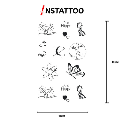 (11 Tattoo ) Sweet Package - Halb-permanentes Tattoo