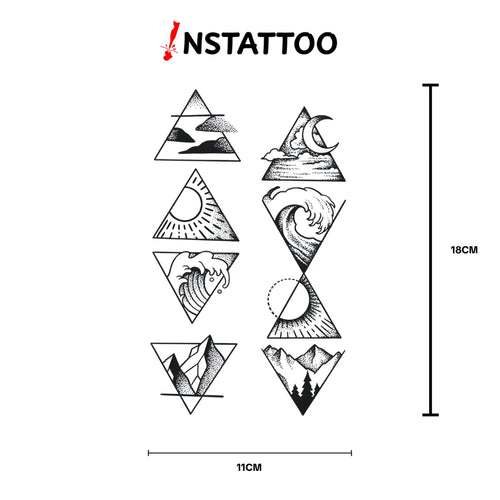 Triangle - Halb-permanentes Tattoo